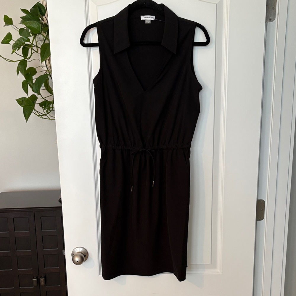 CALVIN KLEIN black dress with spandex